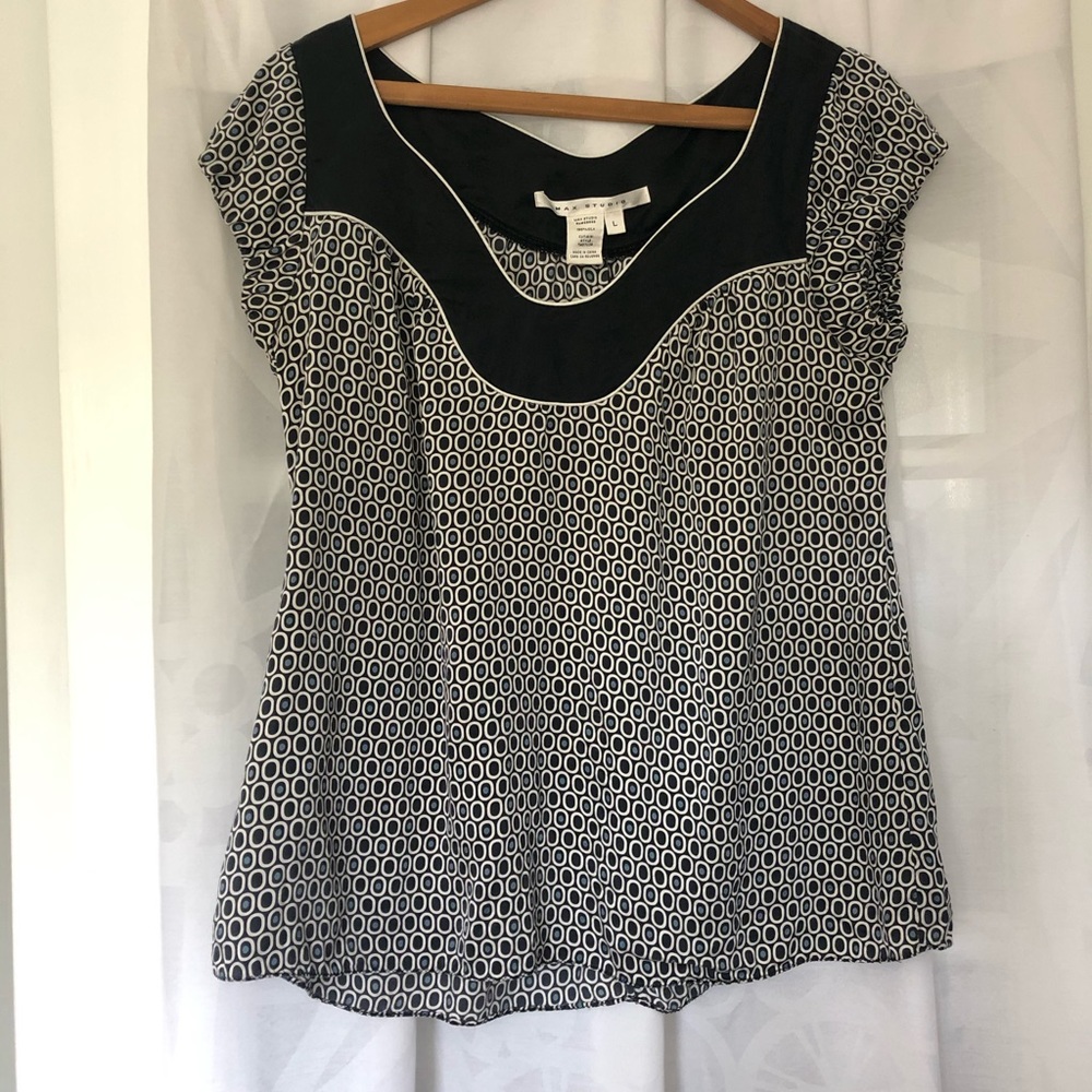 Max Studio silk top large Nordstrom